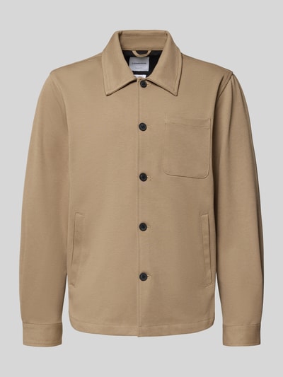 Lindbergh Overhemdjack met knoopsluiting Beige - 2