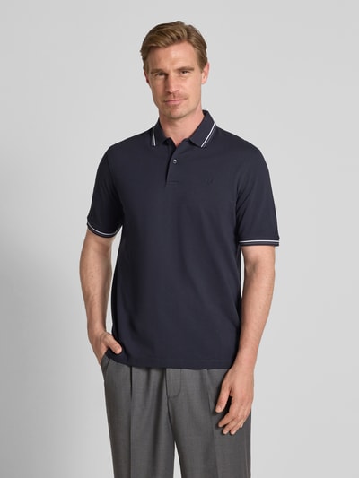bugatti Koszulka polo z krótką listwą guzikową Granatowy 4