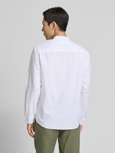 SELECTED HOMME  Regular Fit Freizeithemd aus Baumwoll-Leinen-Mix Modell 'REGNEW' Weiss 5