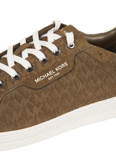 Michael Kors Sneaker mit Logo-Muster Modell 'Keating' Khaki 2