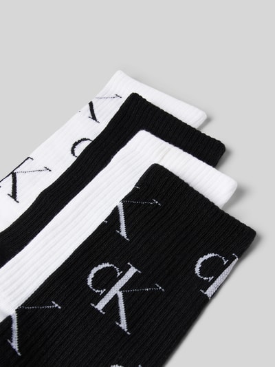 Calvin Klein Jeans Socken mit elastischem Rippenbündchen im 4er-Pack Black 2