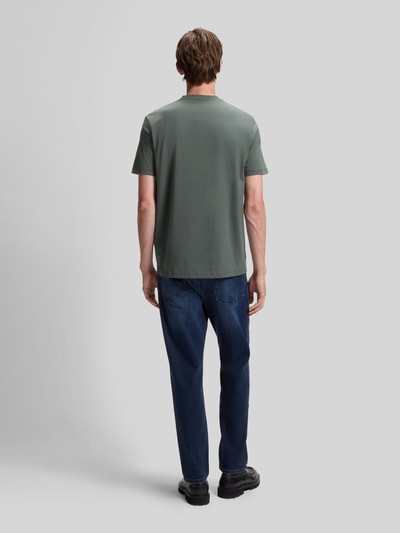BOSS Orange Regular Fit T-Shirt aus reiner Baumwolle Modell 'Te_Logo' Khaki 5