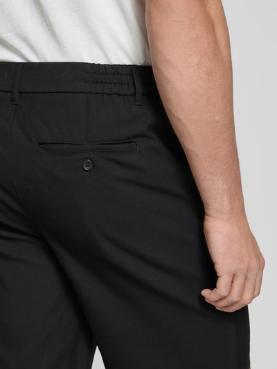 Only & Sons Slim fit korte broek met achterzakken, model 'LOU' Zwart - 3