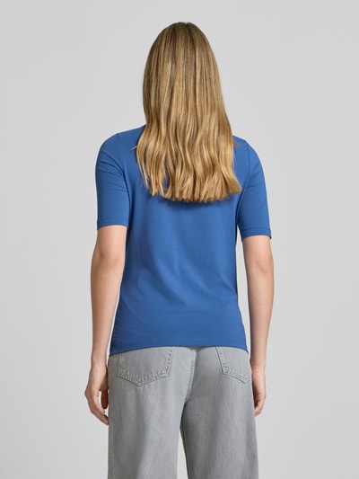s.Oliver RED LABEL Regular fit T-shirt van katoenmix Oceaanblauw - 5