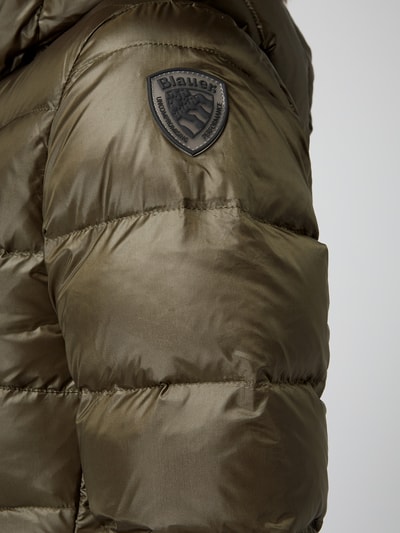 Blauer Usa Daunenjacke mit Kapuze Oliv 5