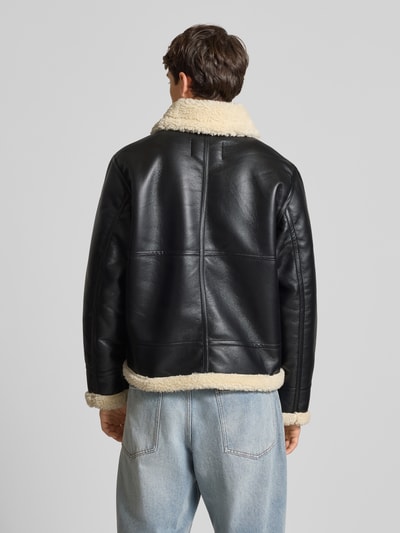 Jack & Jones Regular fit jack in leerlook, model 'Liverpool' Zwart - 5