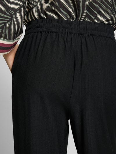 Christian Berg Woman Selection Flared Fit Stoffhose aus Viskose-Mix Black 3