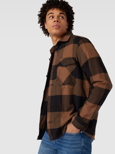 Only & Sons Koszula casualowa o kroju regular fit ze wzorem w kratę model ‘MILO’ Beżowy 3