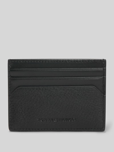 Tommy Hilfiger Etui na karty z naturalnej skóry Czarny 2