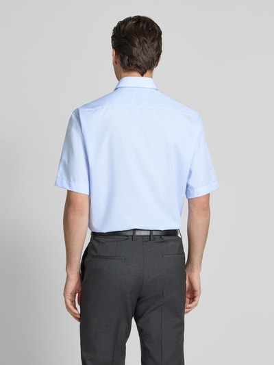 ETERNA Comfort fit zakelijk overhemd met knoopsluiting Bleu - 5