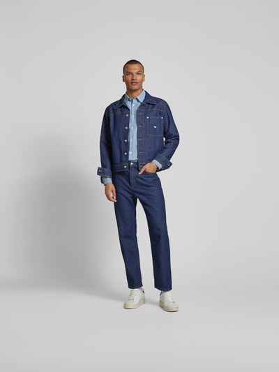 MAISON KITSUNE Freizeithemd mit Umlegekragen Jeansblau 1