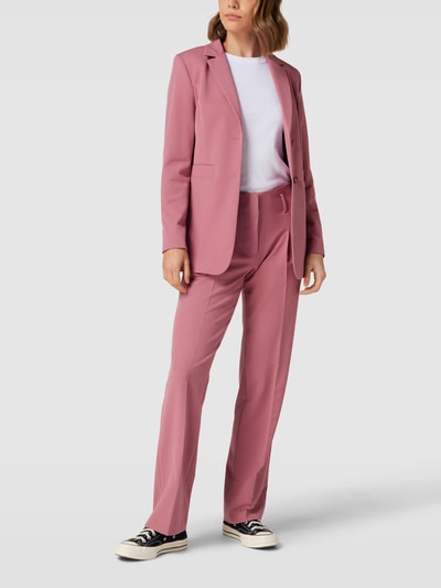 MORE & MORE Bundfaltenhose mit Leistentaschen Rosa 1