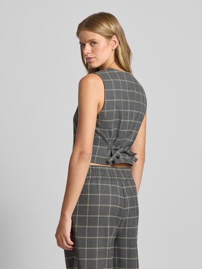 Marc O'Polo Denim Regular fit gilet met viscose Antraciet - 5