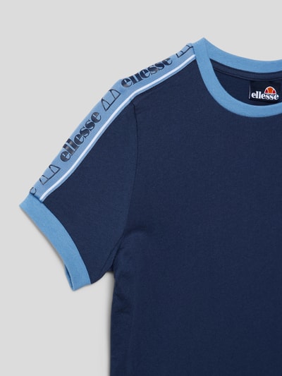 Ellesse T-Shirt mit Kontraststreifen Modell 'Giovi' Marineblau 2