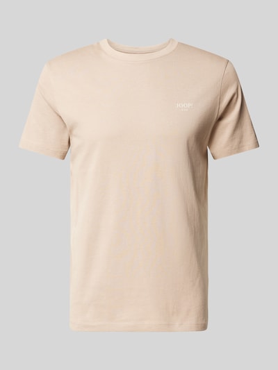 JOOP! Jeans T-Shirt mit Label-Print Modell 'Alphis' Taupe 2