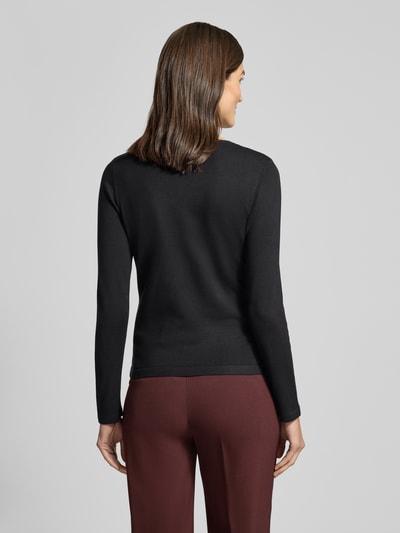 s.Oliver BLACK LABEL Slim Fit Pullover aus Viskose-Mix Black 5