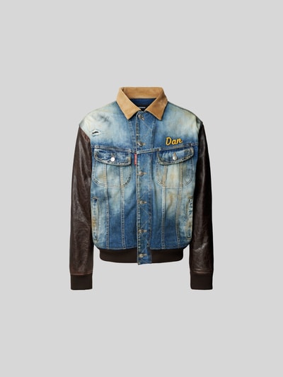 Dsquared2 Jeansjacke aus reiner Baumwolle Blau 2