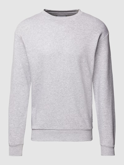 Jack & Jones Sweatshirt met ronde hals, model 'BRADLEY' Lichtgrijs gemêleerd - 2