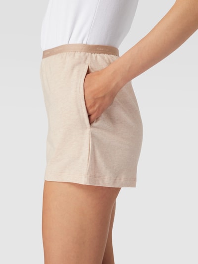 Calvin Klein Underwear Sweatshorts mit Label-Schriftzug in metallic Beige Melange 3