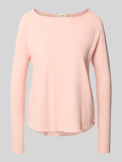 American Vintage Longsleeve mit U-Boot-Ausschnitt Modell 'SONOMA' Rosa 2