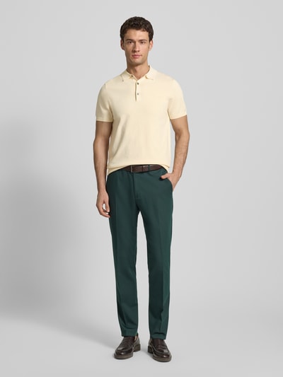 Profuomo Koszulka polo o kroju slim fit z mieszanki lyocellu z dodatkiem jedwabiu Złamany biały 1