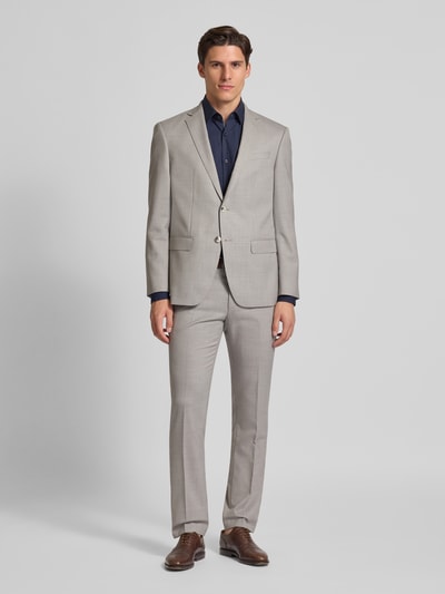 HECHTER PARIS Slim Fit 2-Knopf-Sakko mit Pattentaschen Modell 'H-Xtension' Hellgrau 1