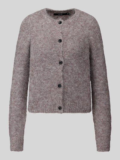 Produktfoto, kardigan rozpinany Regular Fit z dodatkiem wełny model 'NOVAH' od VERO MODA w kolorze melanżowym, miękka faktura.