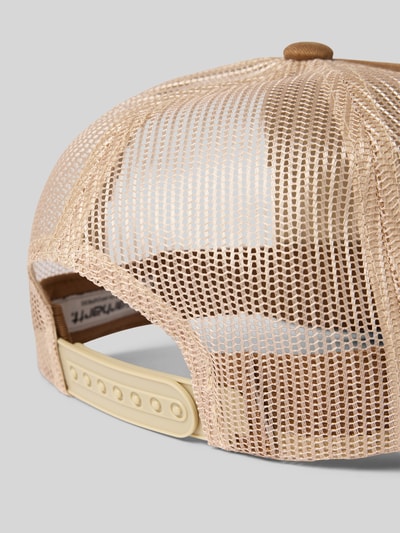 Carhartt Work In Progress Trucker Cap mit Label-Stitching Beige 3