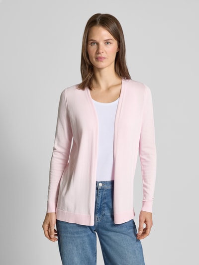 s.Oliver RED LABEL Comfort Fit Strickjacke aus Baumwoll-Viskose-Mix Rosa 4