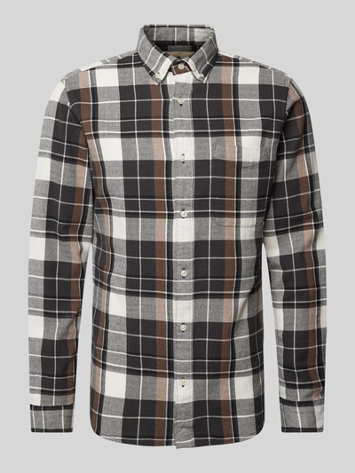 Jack & Jones Premium Regular fit vrijetijdsoverhemd met button-downkraag, model 'BLUBROOK' Middenbruin - 2