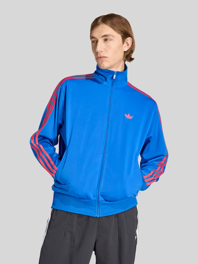 adidas Originals regular fit sweatjack met labelstitching Koningsblauw - 4