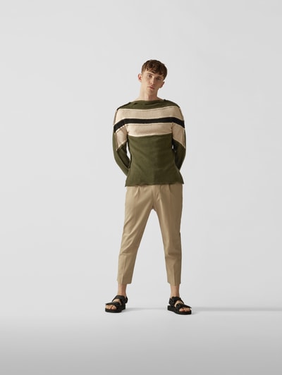 Marni Pullover im Distressed-Look Gruen 1