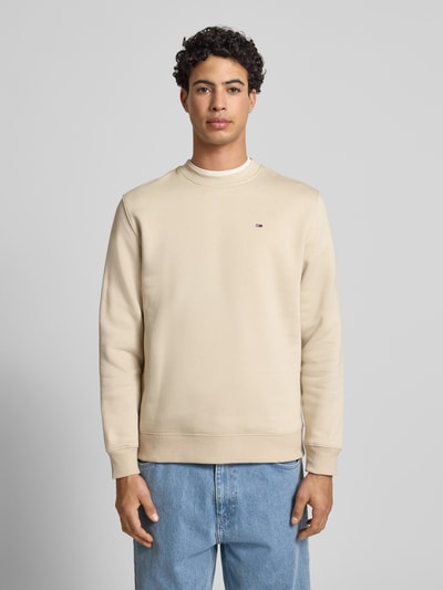 Tommy Jeans Regular Fit Sweatshirt aus Baumwoll-Mix  Beige 4