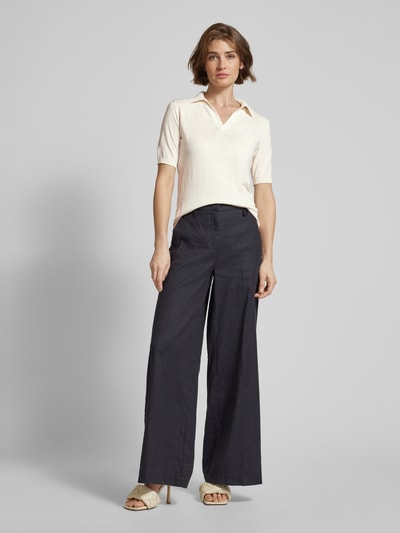 Weekend Max Mara Strickshirt mit V-Ausschnitt Modell 'RONCOLO' Offwhite 1