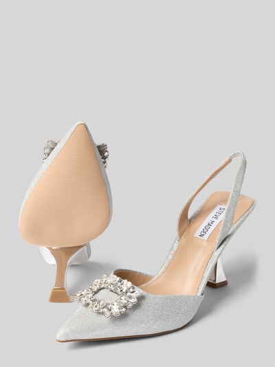 Steve Madden Pumps mit Ziersteinbesatz Modell 'NEALA' Silber 4