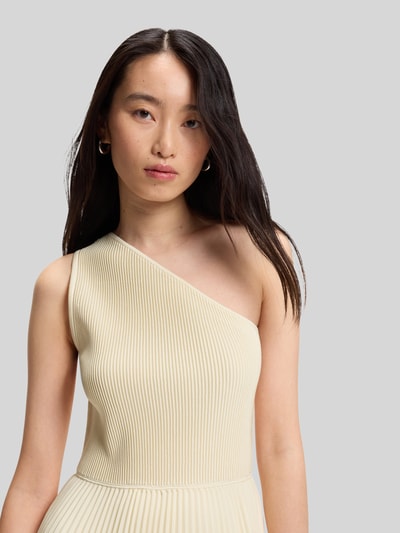 BOSS Tailliertes Cocktailkleid mit Viskose-Anteil Modell 'Foki' Hellgelb 3