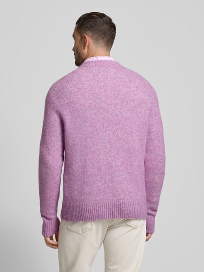 Les Deux Strickpullover mit gerippten Abschlüssen Modell 'Gilbert' Flieder 5