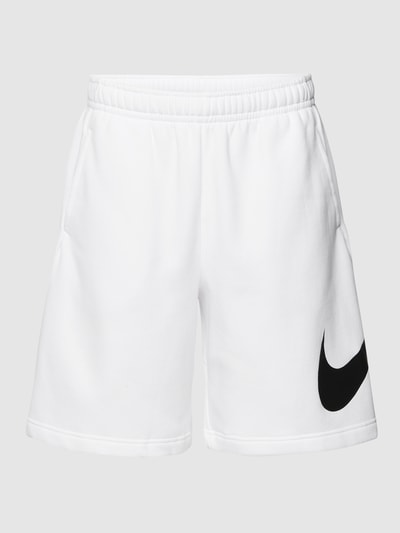 Nike Sweatshorts mit Logo-Print Weiss 2