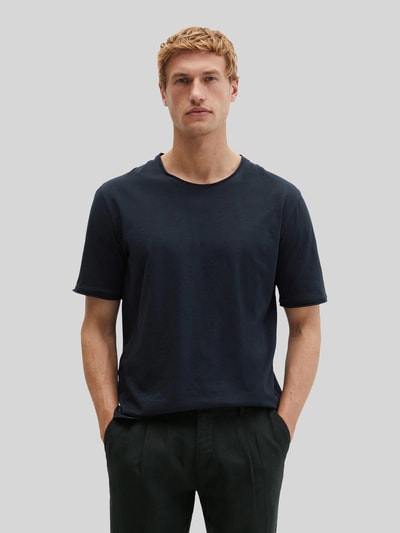 Marc O'Polo Regular Fit T-Shirt aus reiner Baumwolle Marine 4