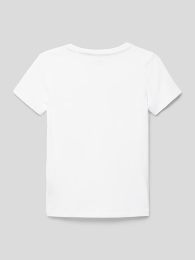 Alpha Industries T-Shirt mit Label-Print Weiss 3