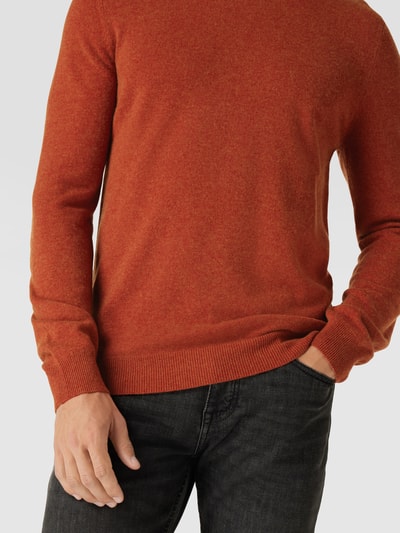 MCNEAL Pullover in Ripp-Optik Modell 'FILO' Cognac meliert 3