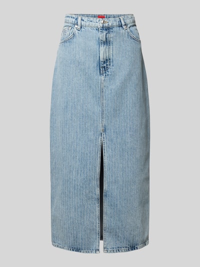 HUGO Figurbetonter Jeansrock aus reiner Baumwolle Modell 'GATJE' Hellblau 2