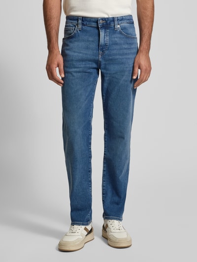 BOSS Orange Regular fit jeans van katoenmix, model 'REMAINE BO' Jeansblauw - 4