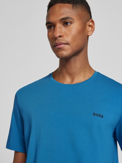 BOSS regular fit T-shirt van katoenmix Blauw - 3
