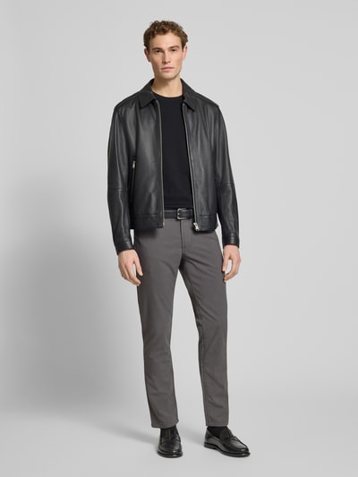 Christian Berg Men Regular Fit Chino mit 5-Pocket-Design Dunkelgrau 1