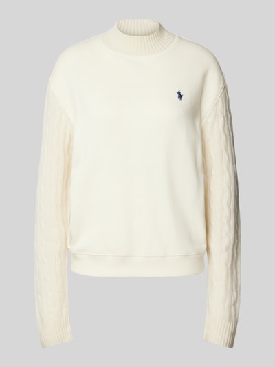 Polo Ralph Lauren Sweatshirt met ribboorden Ecru - 2