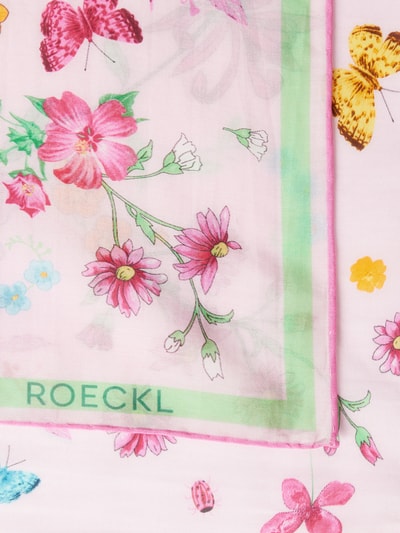 Roeckl Tuch mit Seiden-Anteil Modell 'Flower Field' Rosa 2