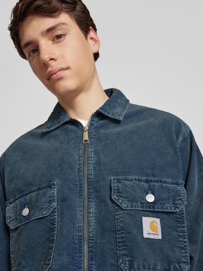Carhartt Work In Progress Cordjacke mit Zweiwege-Reißverschluss Modell 'REYNOLD' Dunkelblau 3