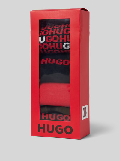 HUGO Socken mit Label-Schriftzug im 4er-Pack Black 3