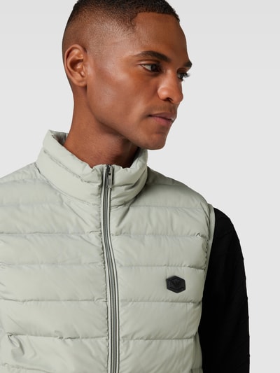 Emporio Armani Steppweste mit Stehkragen Oliv 3